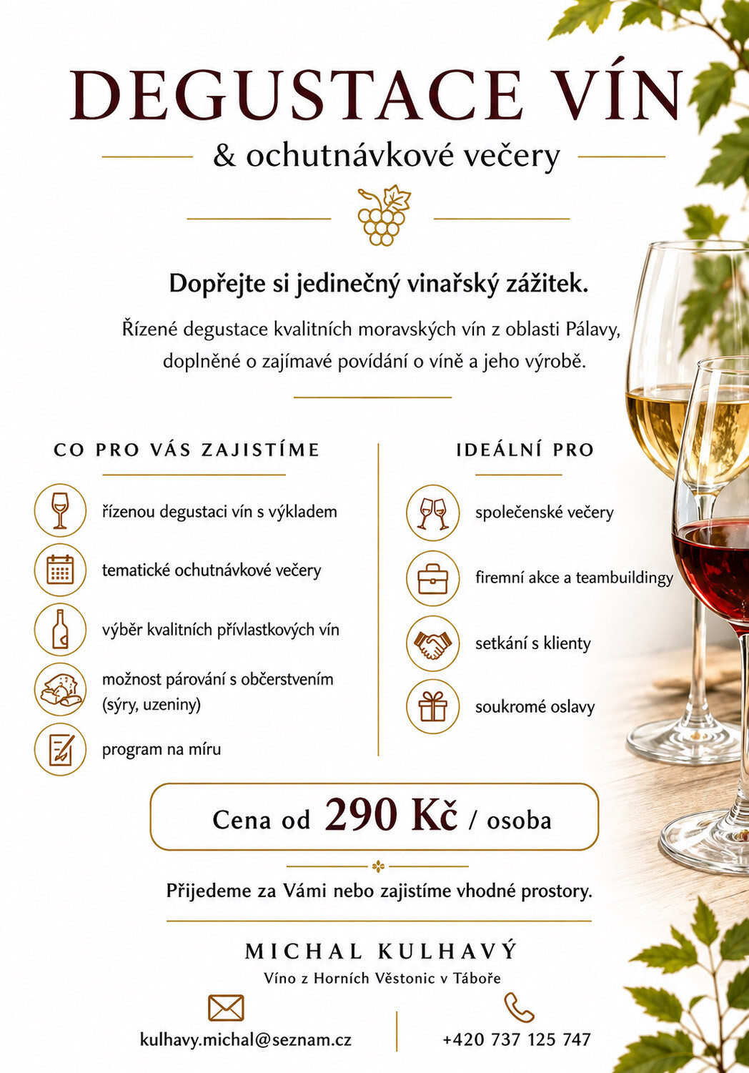Degustace vín z Pálavy